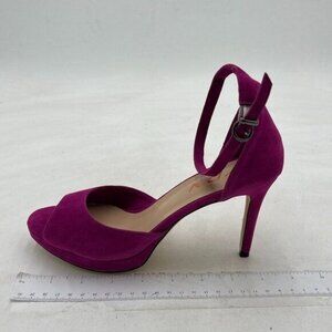 YDN Purple Sexy Open Toe High Heel Sandals Ankle Strap Platform Pumps Dress Shoe
